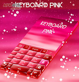 pink keyboard hearts glow