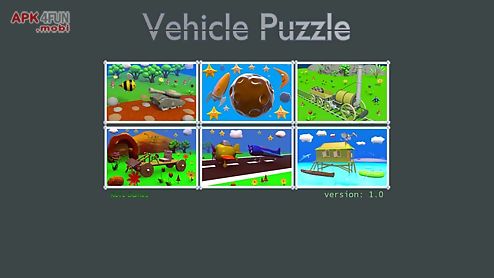 cartoon vehicle puzzle