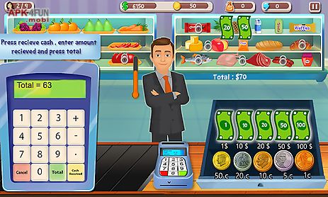 supermarket cash register sim
