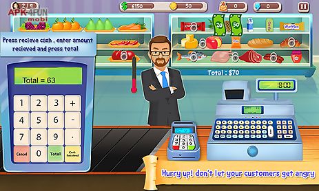 supermarket cash register sim