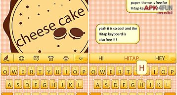 Cheese cake for hitap keyboard