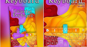 Colorful go keyboard theme