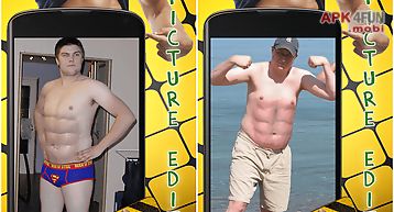 Men six pack picture editor