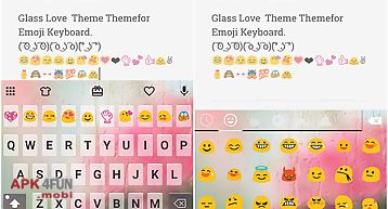 Free glass cute keyboard theme