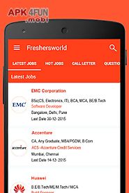 freshersworld jobs search