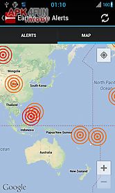 earthquake alerts tracker