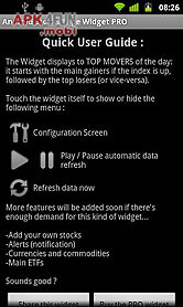 stocks tape widget for android