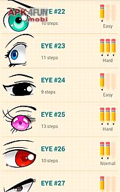 how to draw anime eyes