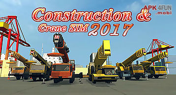 Construction and crane simulator..