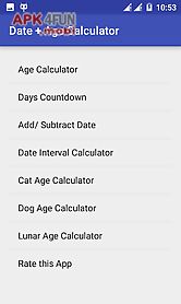 date + age calculator