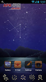 starry night go launcher theme