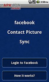 facebook contact pic sync