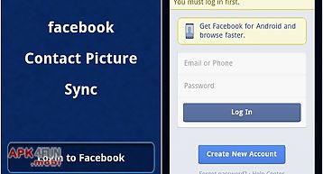 Facebook contact pic sync