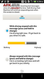 safe driving text machine