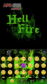 hell fire kika keyboard theme