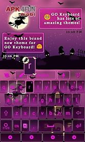 pink halloween keyboard theme