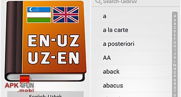 English-uzbek dictionary