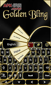 golden bling keyboard