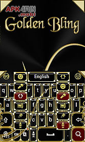 golden bling keyboard
