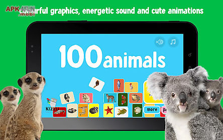 100 animals words for babies