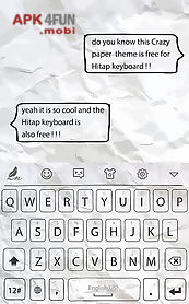 crazy paper for hitap keyboard