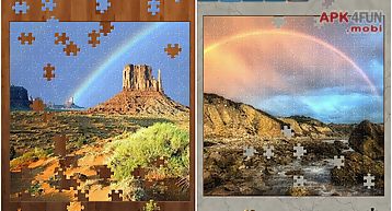 Rainbow jigsaw puzzle