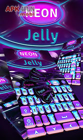 neon jelly go keyboard theme