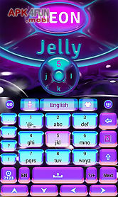 neon jelly go keyboard theme