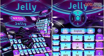 Neon jelly go keyboard theme