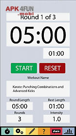 mma training and fitness timer