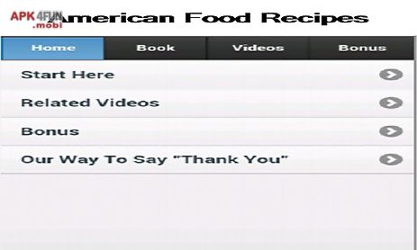 american food recipes