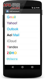 emails - aol, yandex, icloud