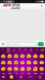lavender emoji keyboard theme