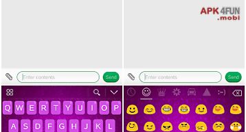 Lavender emoji keyboard theme