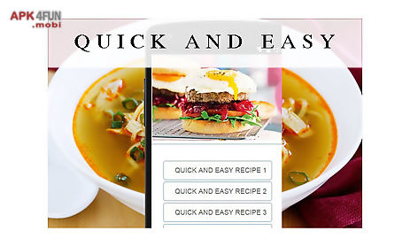 quick and easy recipes food