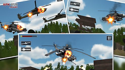 helicopter air battle: gunship