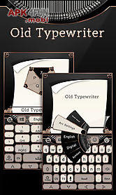 old typewriter keyboard theme