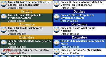 Calendario feriados argentina
