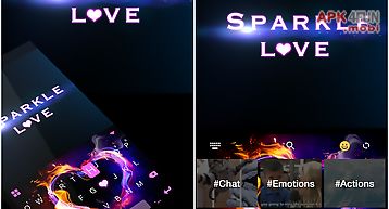 Sparkle love emoji ikeyboard💖
