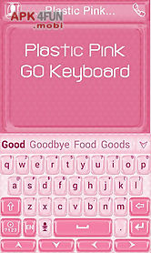 plastic pink go keyboard theme