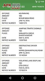 traffic tickets bangalore
