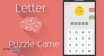 Letter brain -word puzzle