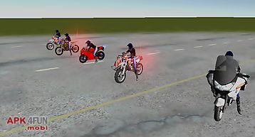 Motorbike driving simulation