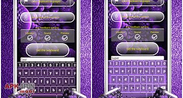 Purple color keyboard designs
