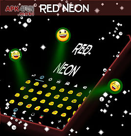 red neon keyboard