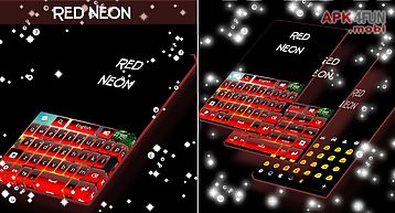 Red neon keyboard
