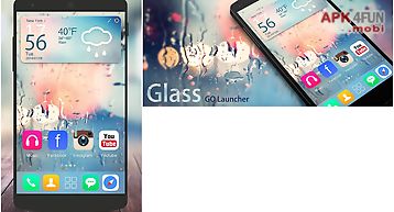 Glass go launcher theme