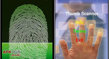 Thumb scanner technique