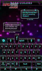dark colors go keyboard theme