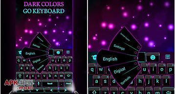 Dark colors go keyboard theme